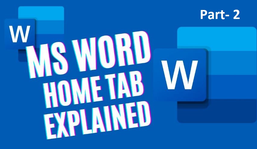 home tab ms word