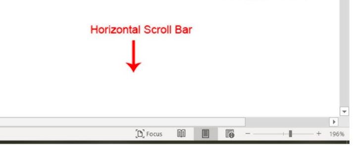 Horizontal Scroll Bar