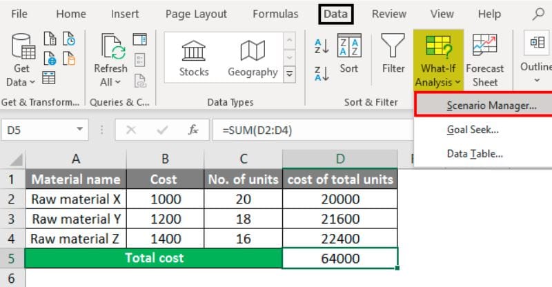 Data Tab