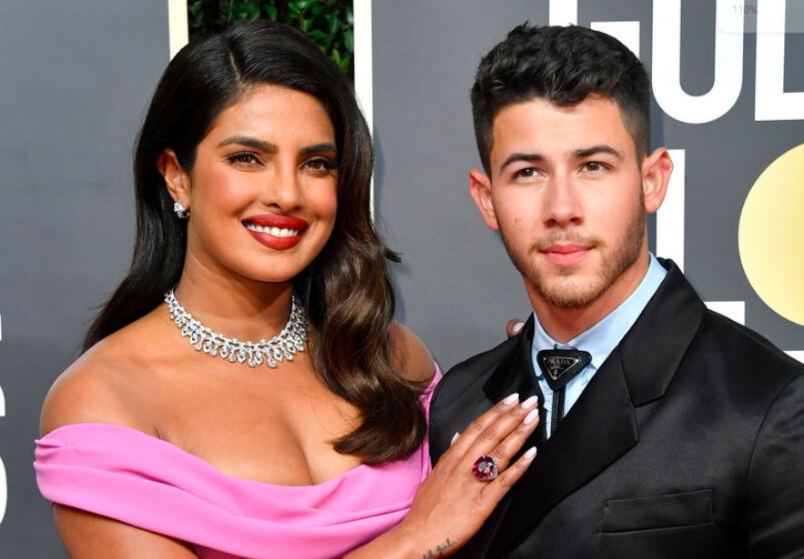 Nick Jonas with Wife Priyanka Chopra