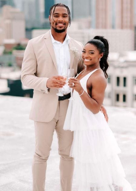 Simone Biles with Jonathan Owens, Married date, Childrens & more