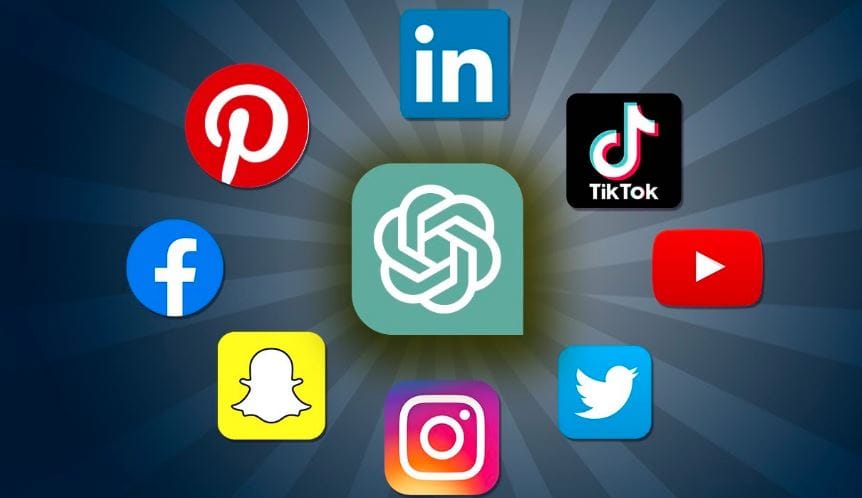 creating social media captions using AI