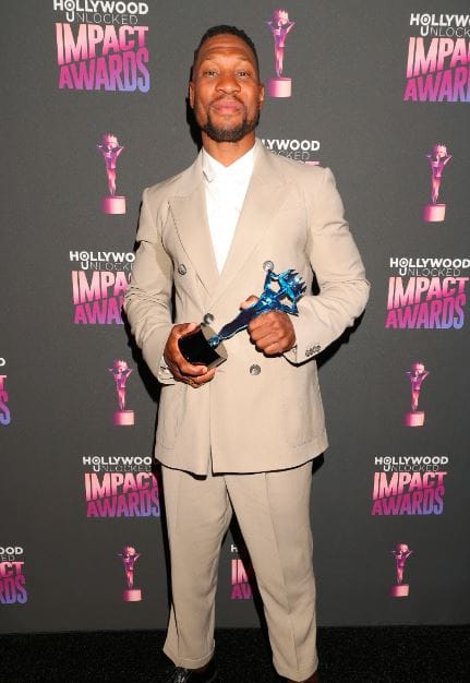 Jonathan Majors emotionally accepts award, thanks Meagan Good, Award list & more